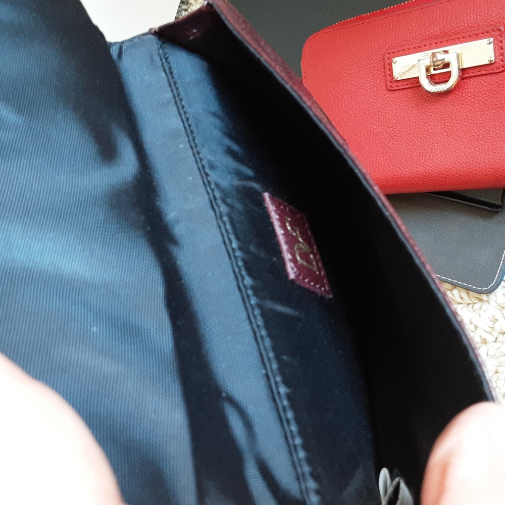 DVF Diane Von Furstenberg Leather Envelope/Pouch with Card Holder💖💖💖NWOT - Picture 5 of 6